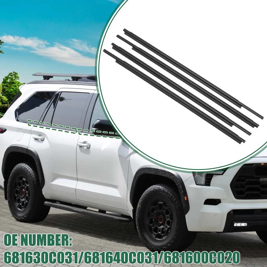 Joint d'Étanchéité Noir pour Toyota Sequoia 2008-2020 - Gomme Durable