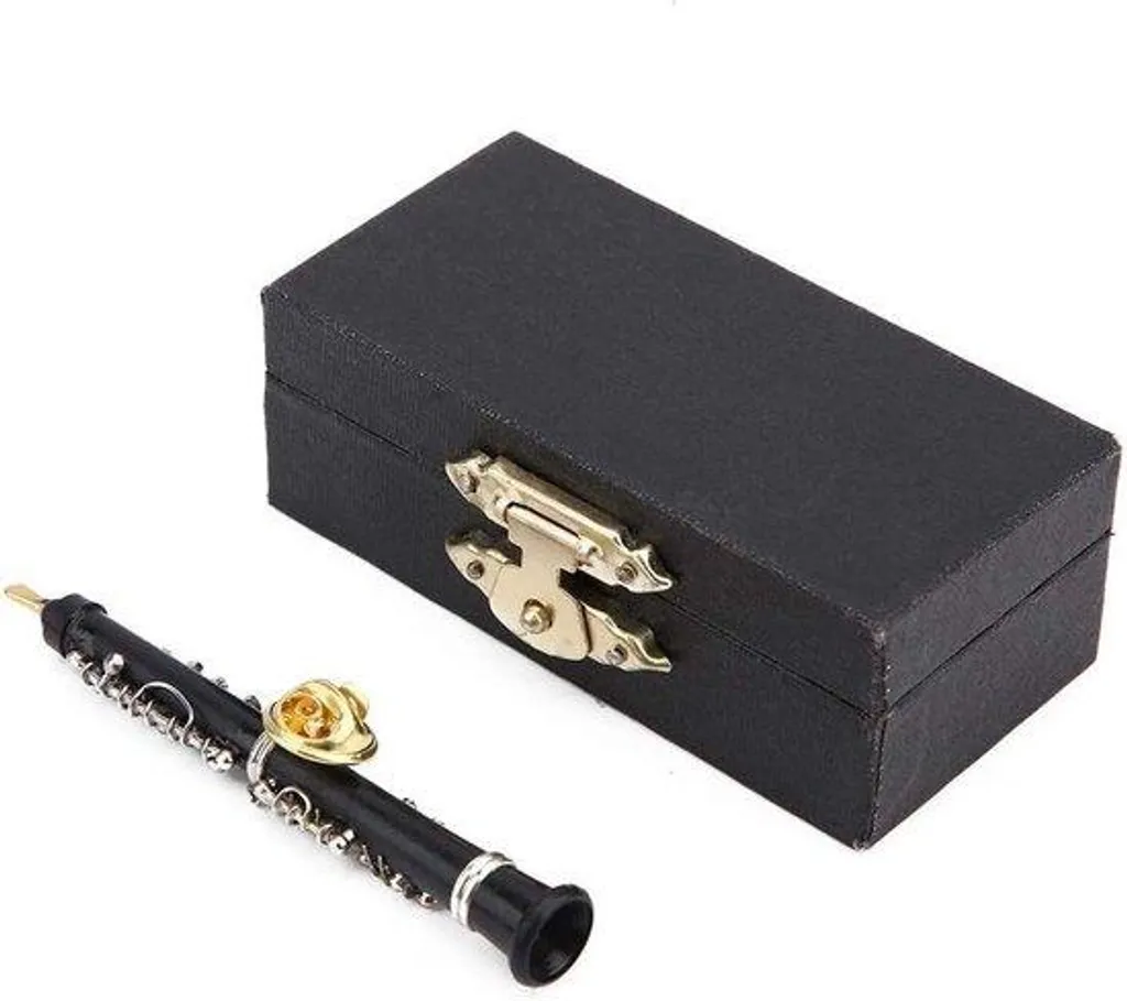 Cadeau idéal : collier instrument de musique miniature et étui velours
