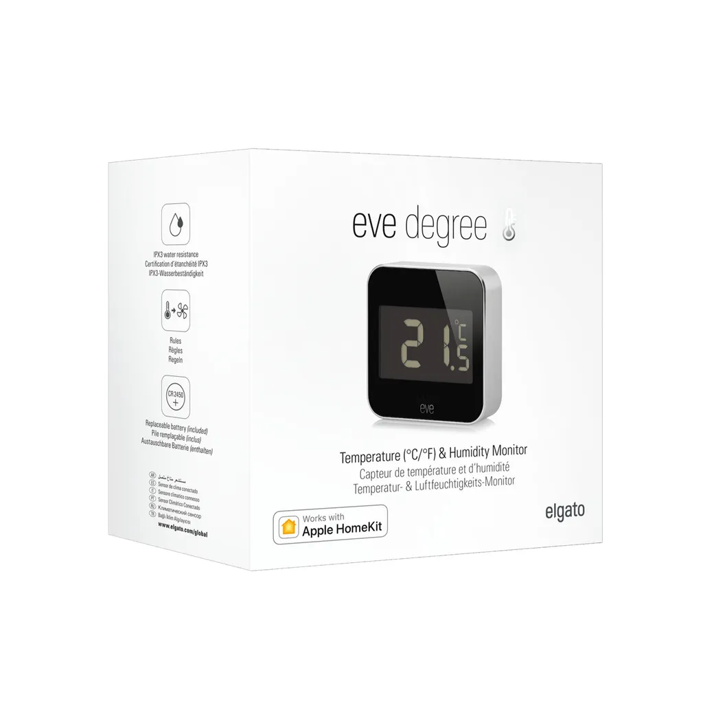 Degré Eve BLE Capteur de Température Intelligent à Basse Consommation