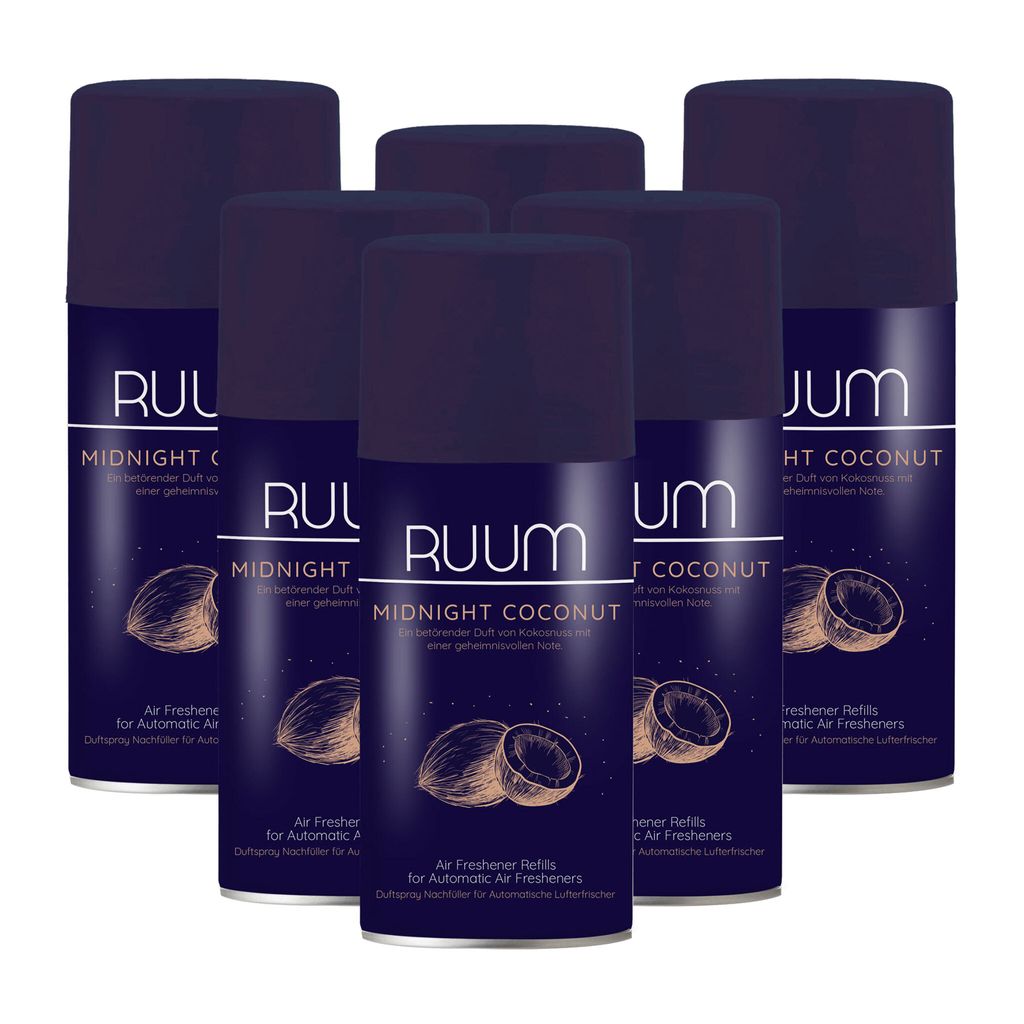 Ruum Lufterfrischer Nachfüller (250ml 6er Pack) Midnight Produktbild 