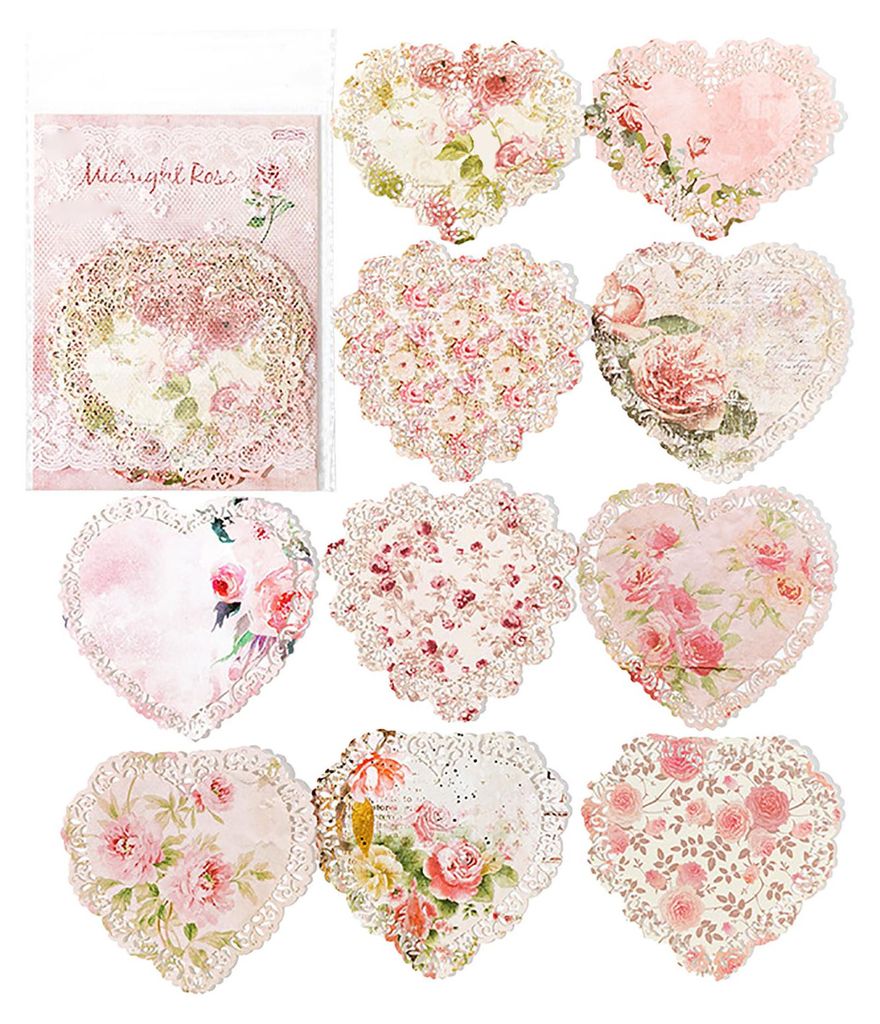 Vintage Scrapbook-Papier, niedliches Blumenmuster, farbenfrohes Scrapbooking-Papier in leuchtenden Farben zum Journaling und Basteln