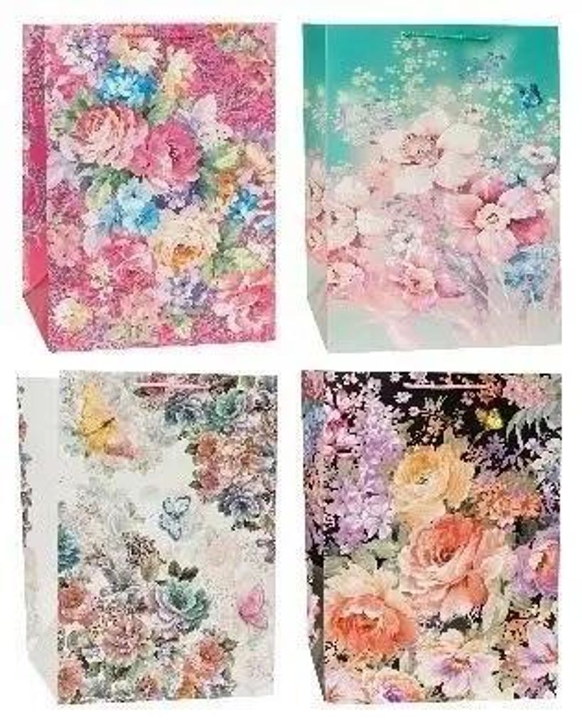 Dekorative Tasche 51 x 72 x 18 cm, Blumenmix ROZETTE Produktbild 