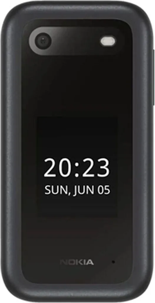 Nokia 2660 Flip Noir 4G avec écran de 2,8 pouces et bouton d'urgence