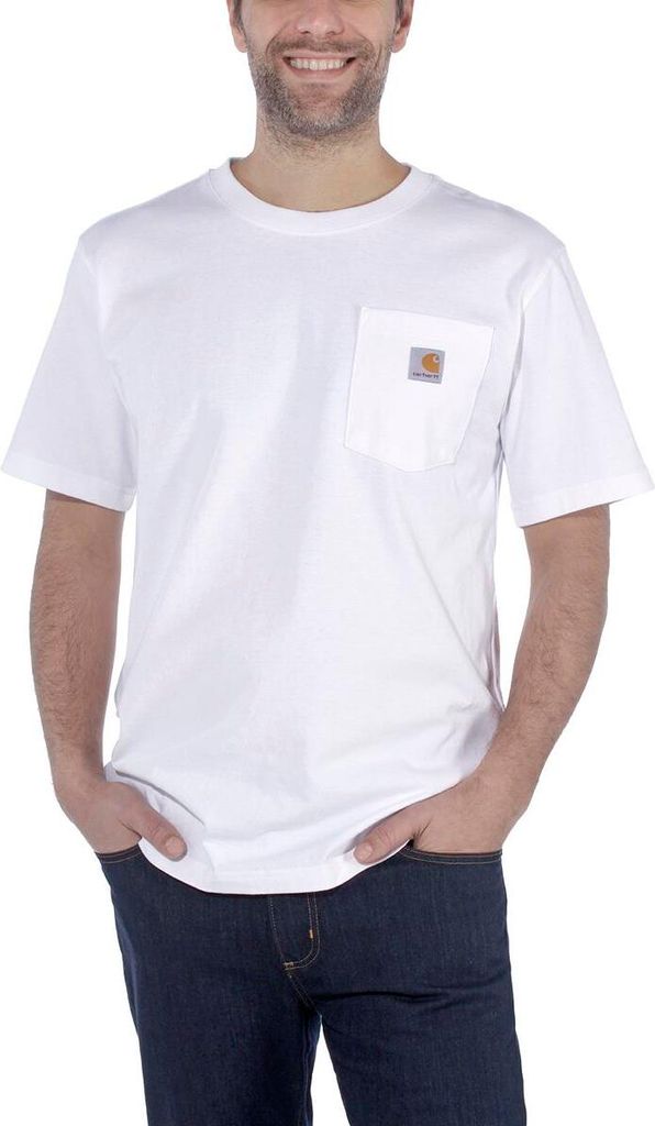 Maglietta Carhartt Workw Pocket Uomo Bianco-XXL Immagine del prodotto 