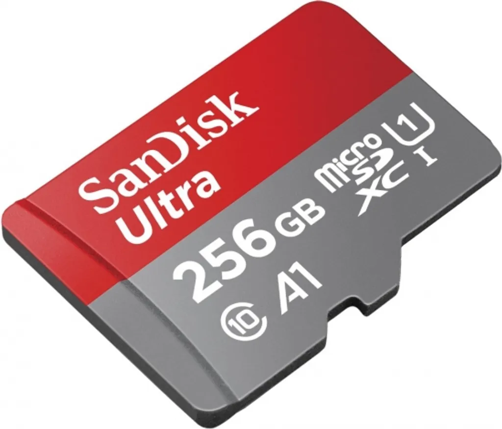 Extension Mémoire 256 Go pour Mobile et Application A1 SanDisk Rouge