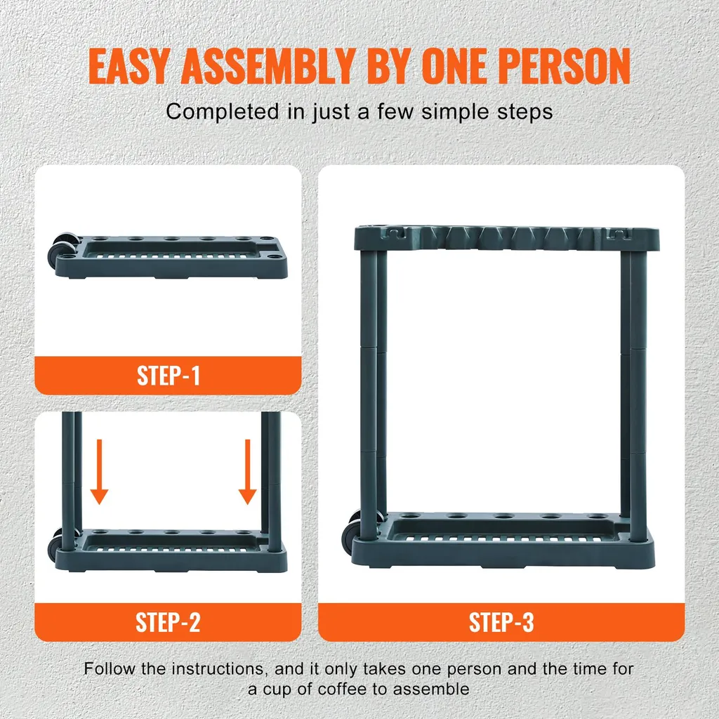 Organisateur d'outils ultra-durable 10 compartiments - Structure antichoc Pro