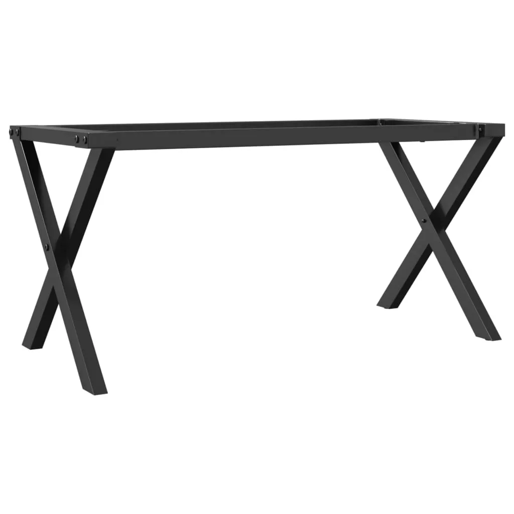 SYFAX Struttura Gambe a X per Tavolino Fai-da-te Acciaio 80x40x43