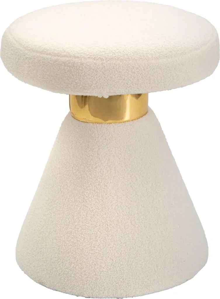 Table d'appoint en peluche 51 cm - Idéal pour bout de canapé et salon