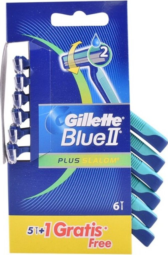 Gillette Blue II Plus Slalom 6 Einheiten