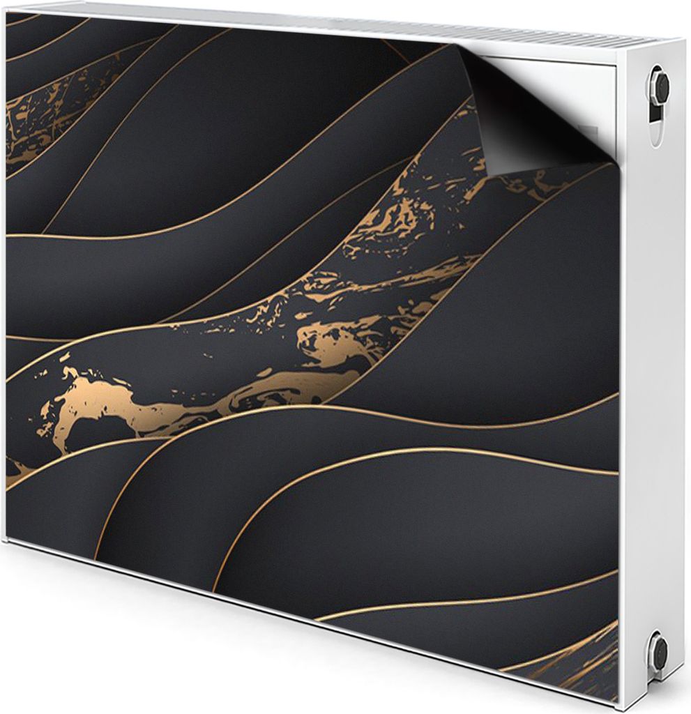 Magnet Heizung Verkleidung Abdeckung Heizung Heizkörperabdeckung 110x60 cm - Grau, Wellen