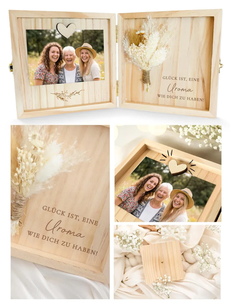 Idee cadeau fete des grands-meres : coffret bois arriere-grand-mere