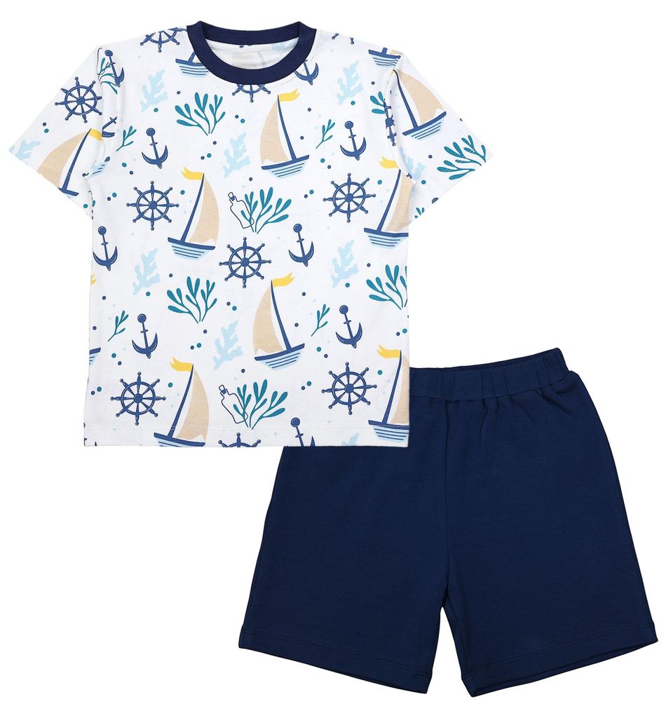 TupTam Kinder Jungen Pyjama Schlafanzug Set Kurzarm Produktbild 