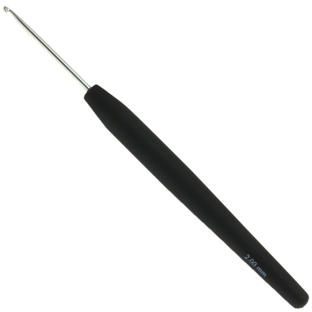 Lana Grossa - Wollhäkelnadel mit Soft-Griff 14cm 2,0mm Produktbild 