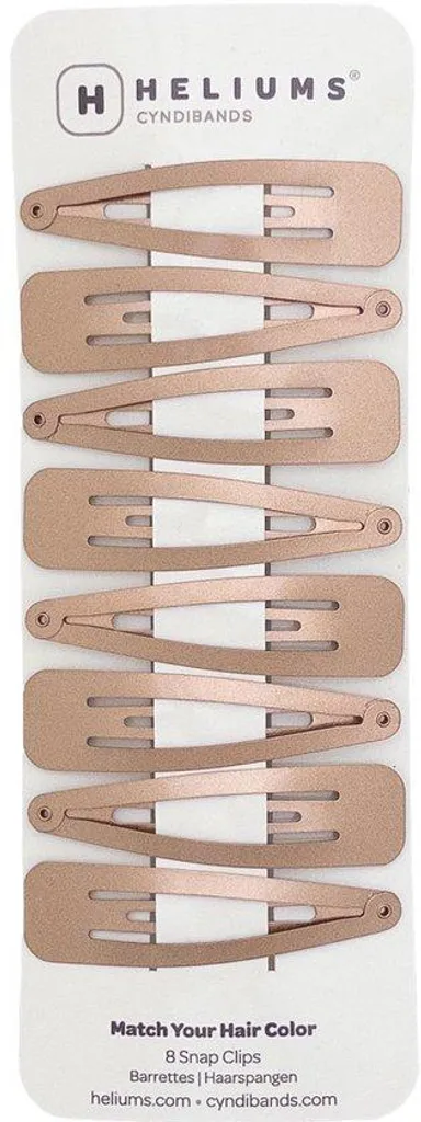 Barrettes cheveux de 6,8 cm pinces métal blond foncé pour le coiffage