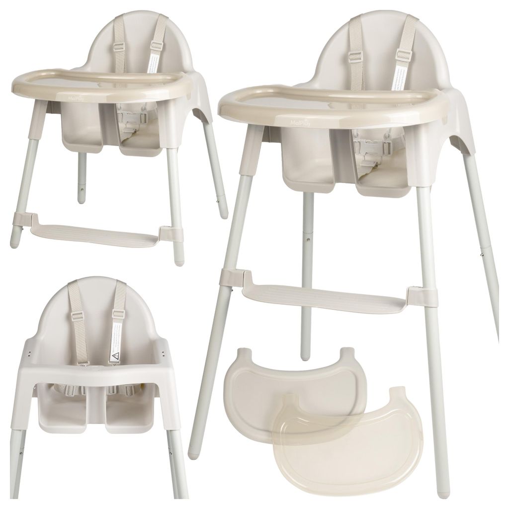 Malplay Kinderhochstuhl Babyhochstuhl 2in1 mit Produktbild 