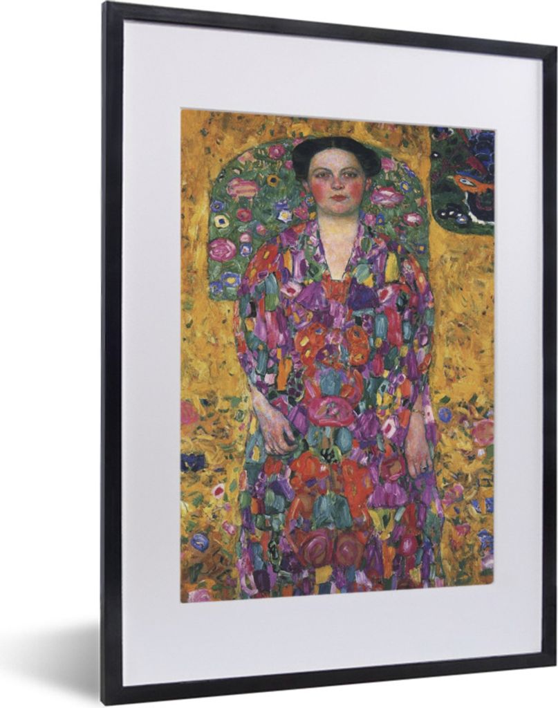 MuchoWow Gerahmtes Poster Porträt von Eugenia Primavesi - Gustav Klimt 30x40 cm - Poster mit Schwarzem Bilderrahmen Wandposter Rahmen Foto Bilde...