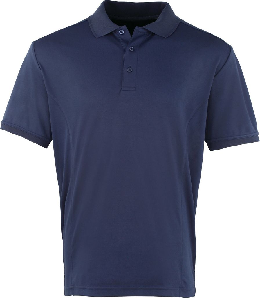 Premier - "Coolchecker" Poloshirt für Herren kurzärmlig RW4401 (2XL) (Marineblau)