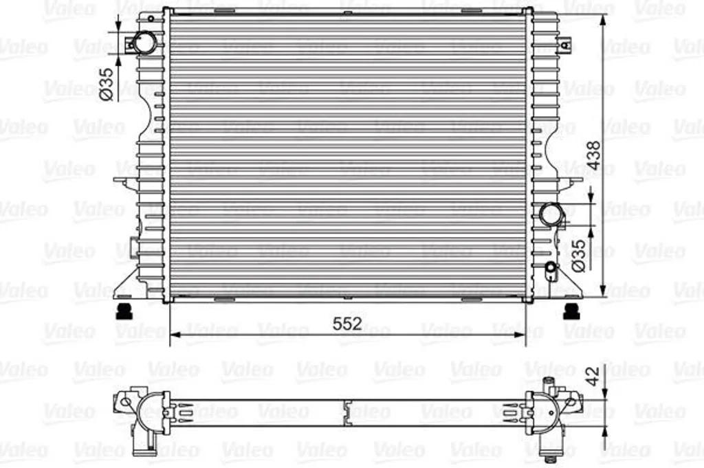 VALEO 701545 Radiateur de Refroidissement Moteur pour Defender L316 OE