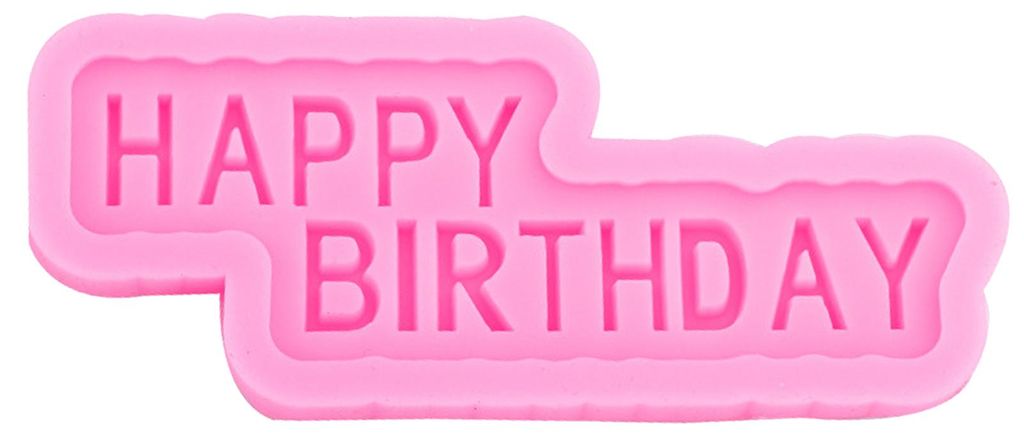 Ausstechform für englische Buchstaben, zeitsparende Antihaft-Backform für Happy Birthday-Kuchen, Backwerkzeug für Konditoreien