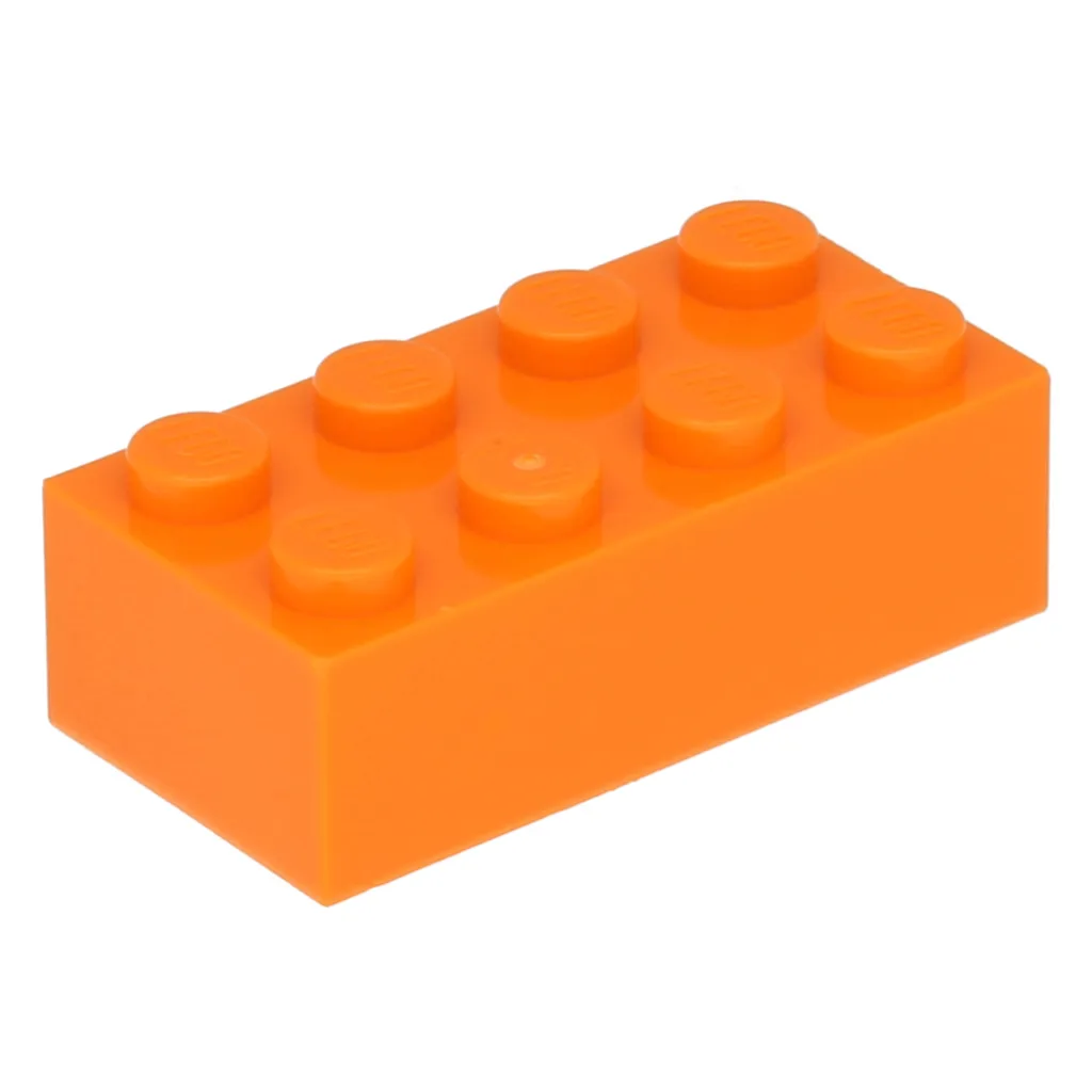 Ne manquez plus de pièces : 100 briques LEGO 2 x 4 orange pour bâtir