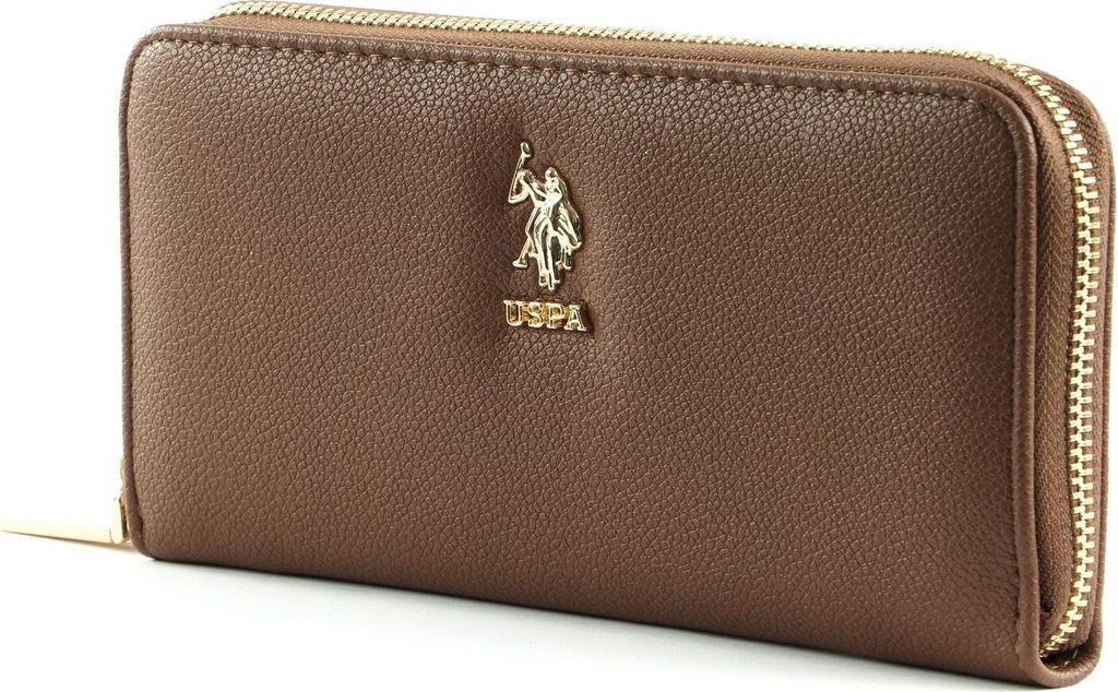 U.S. POLO ASSN. Geldbörse New Jones Zip Around Wallet Brown braun