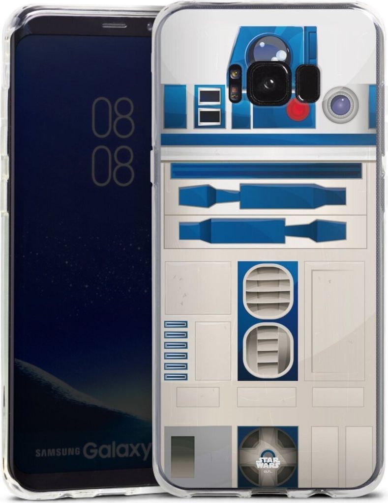 DeinDesign Handyhülle für Samsung Galaxy S8 Plus Silikon Hülle Case Smartphone Schutzhülle Fanartikel Star Wars R2D2