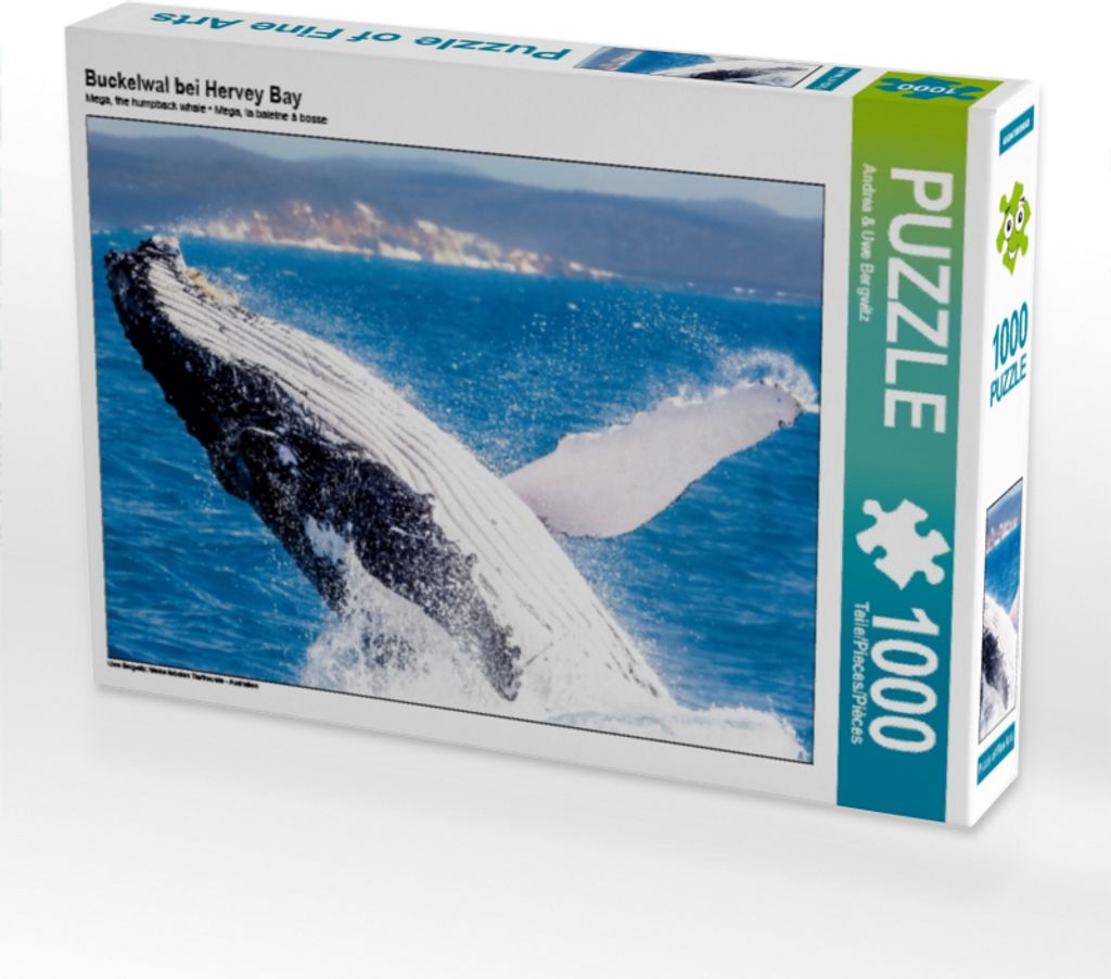 CALVENDO Puzzle Buckelwal bei Hervey Bay | 1000 Teile Lege-Größe 64x48cm Foto-Puzzle für glückliche Stunden