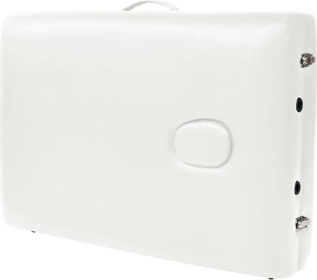 Table de massage blanche 10 cm d'épaisseur pliable à 2 zones - 7