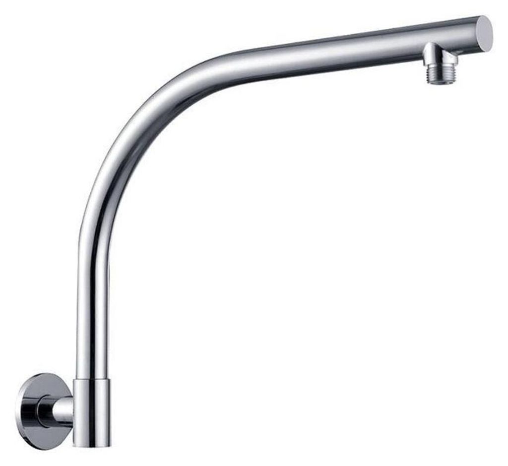 Sapho douchearm, rond, hoog, 370 mm, chroom Productafbeelding 