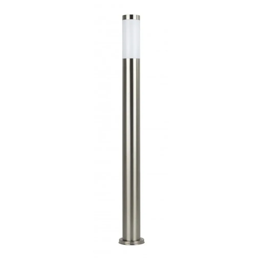Borne Lumineuse de Jardin en Inox 110cm Argent IP44 pour Ampoule E27