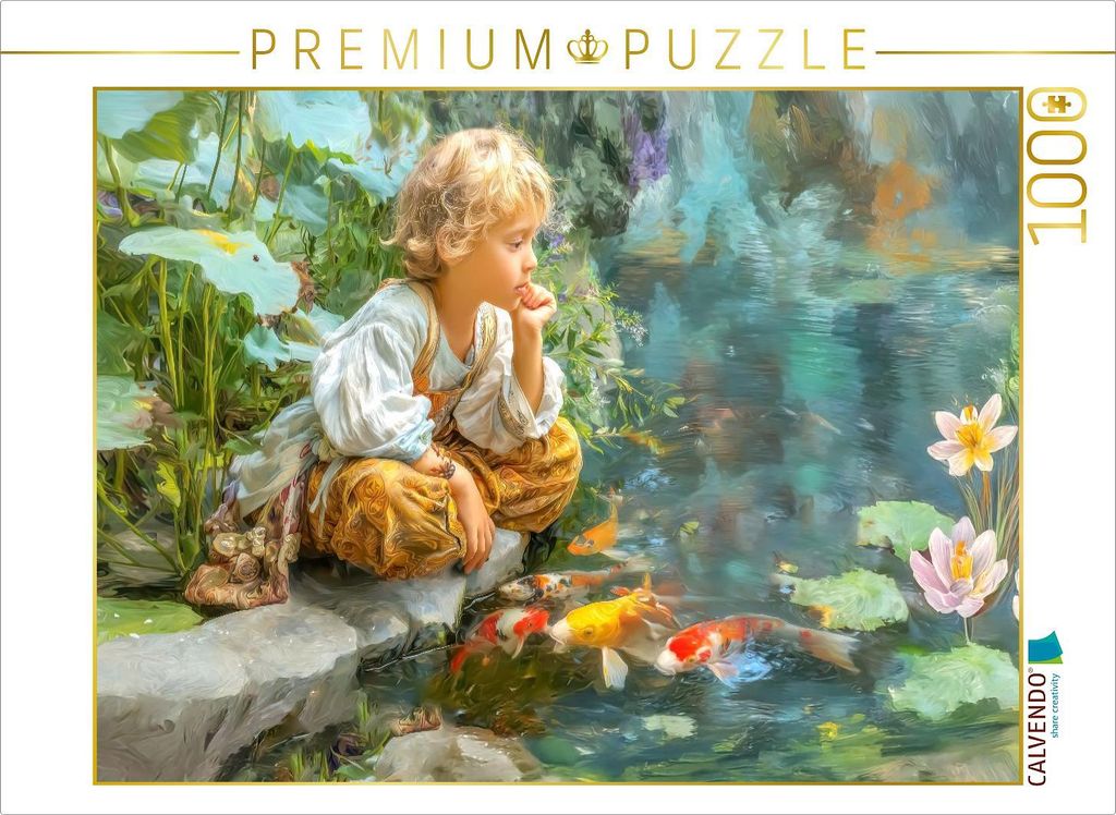 CALVENDO Puzzle Kois | 1000 Teile Lege-Größe 64x48cm Foto-Puzzle für glückliche Stunden