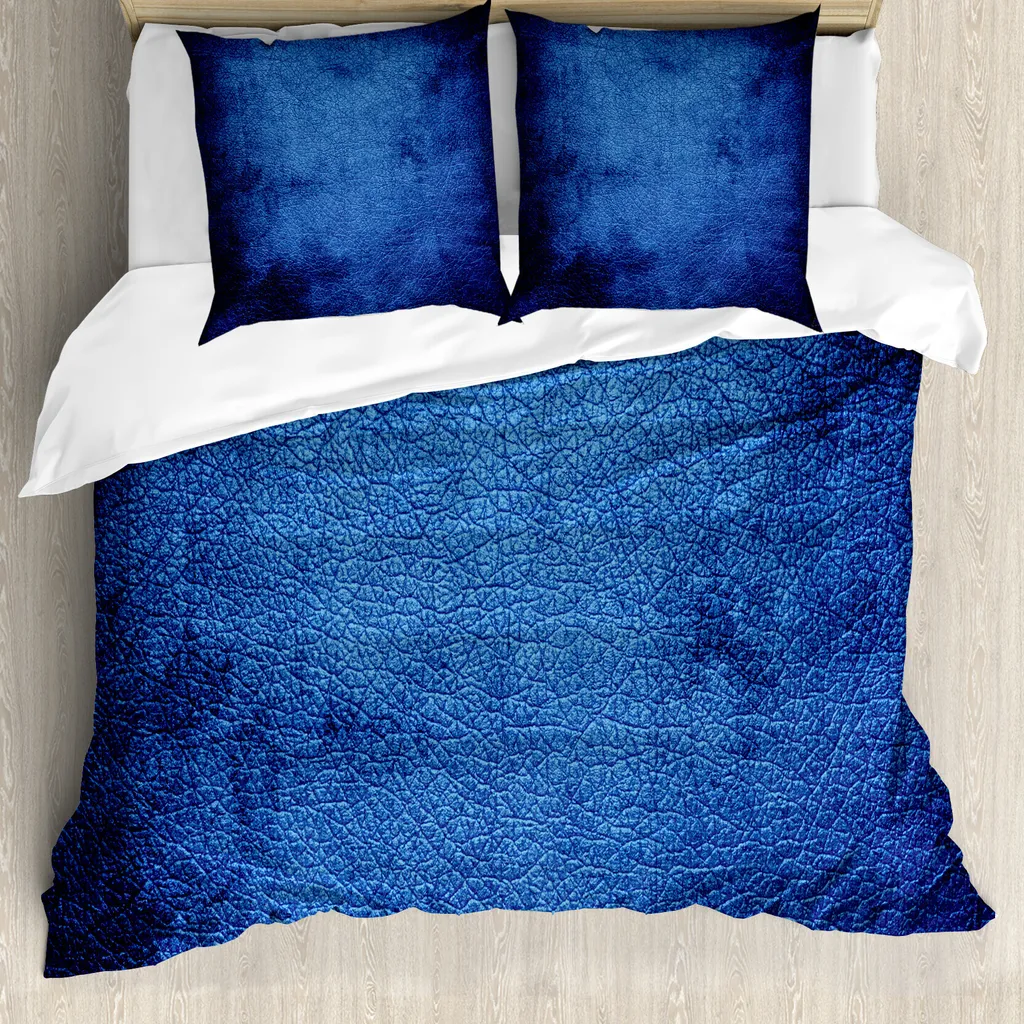 Copripiumino Matrimoniale ABAKUHAUS Blu Scuro | No Stiro e Antiacaro