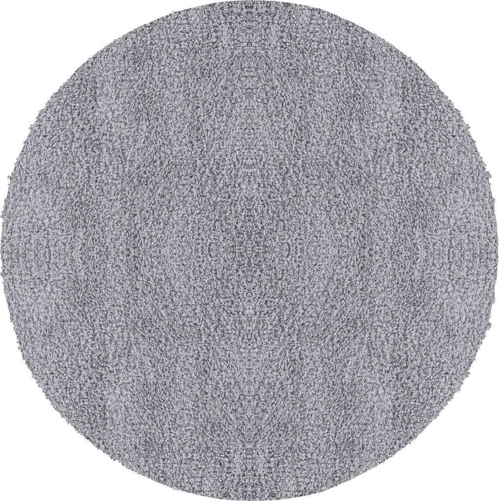 Carpetsale24 Hochflor Teppich Uni Einfarbig Modern Shaggy Teppich Wohnzimmer Flauschig Weich Preishammer, Grösse: 160 cm Rund