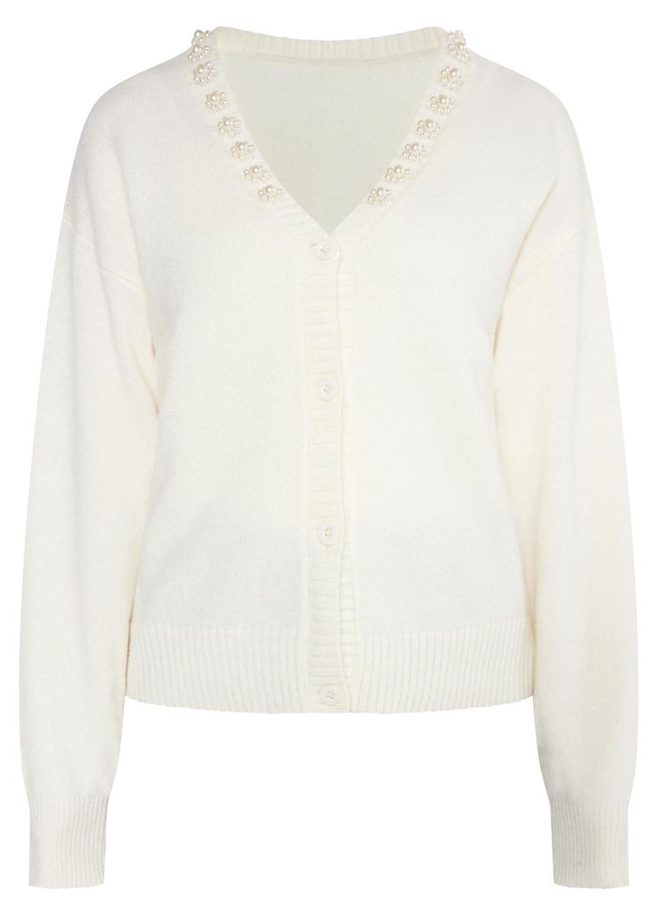 Jeona damen strick-cardigan - wollweiss, M/L