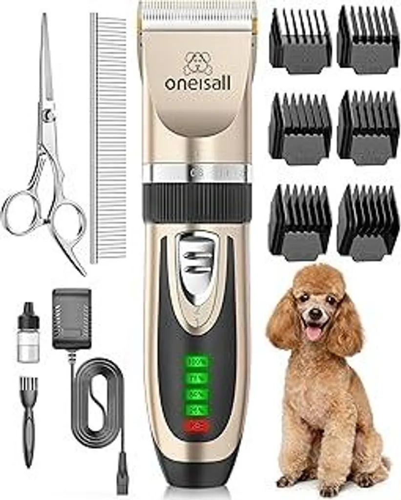 Tosatrice Oneisall per Gatti e Cani | Batteria 2000mAh Lunga Durata