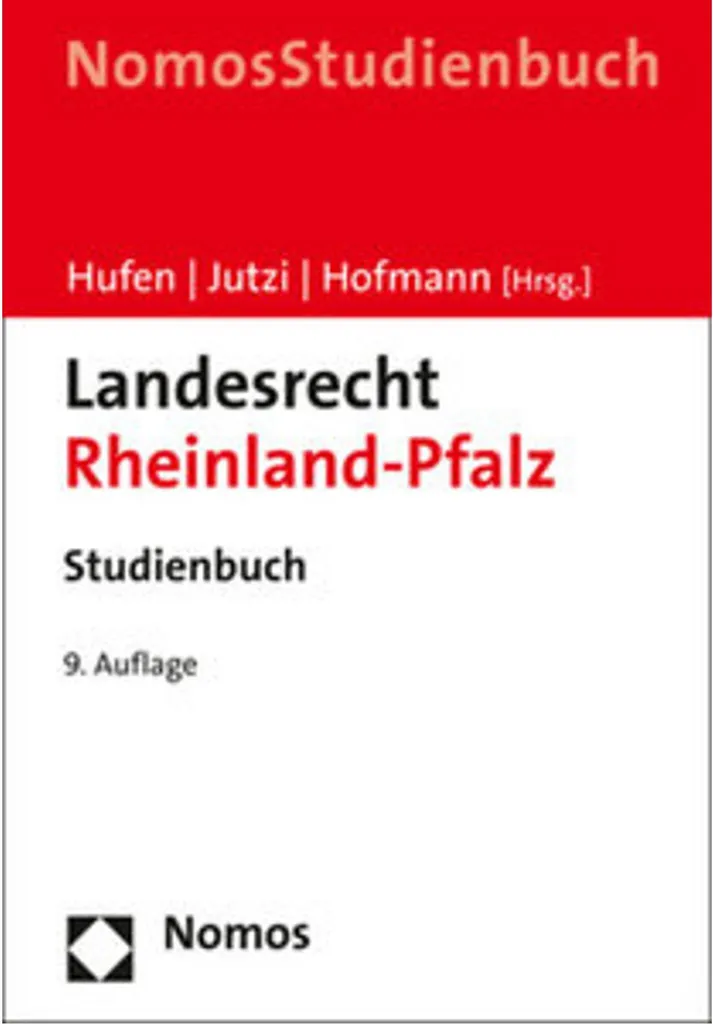 Droit de Rhénanie-Palatinat : Landesrecht Rheinland-Pfalz édition 2024