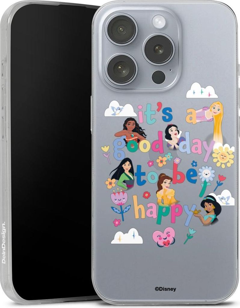 DeinDesign Slim Hülle für Apple iPhone 16 Pro Silikon Case Ultra Dünn Handyhülle Disney Princess Offizielles Lizenzprodukt Prinzessin