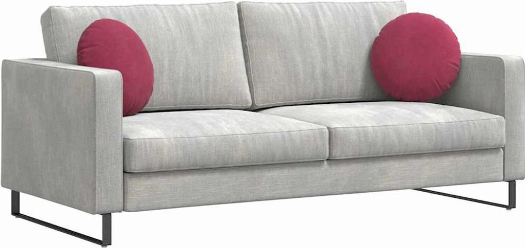 Eleganter Möbel Sitzkissen 2 Stück Weinrot Ø 40 x 13cm Samt - Gartenmöbelauflagen CJG968078 - Gartenmöbelauflagen