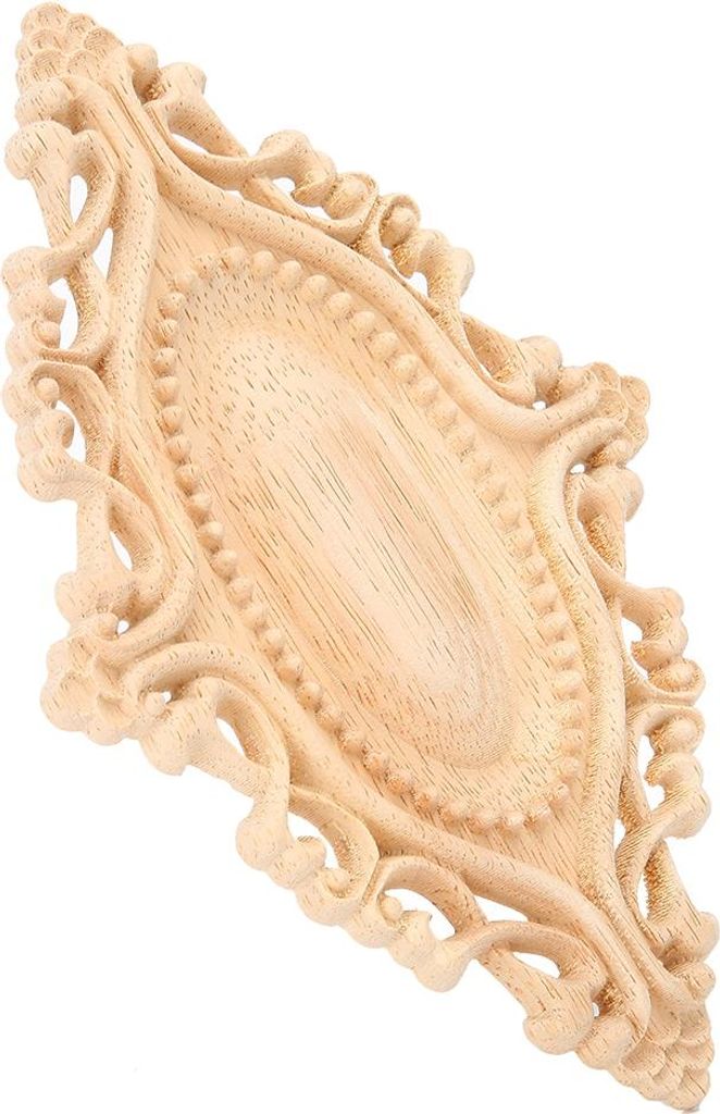 Holz geschnitzt Abziehbild Onlay unlackiert Schnitzerei Applique Home Wand Möbel Dekor
