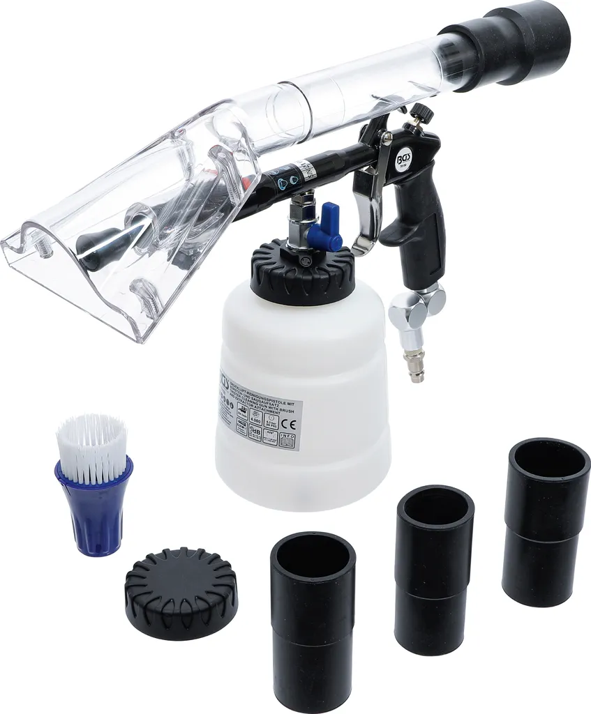 Nettoyez votre voiture avec le pistolet à air comprimé BGS 70150 complet