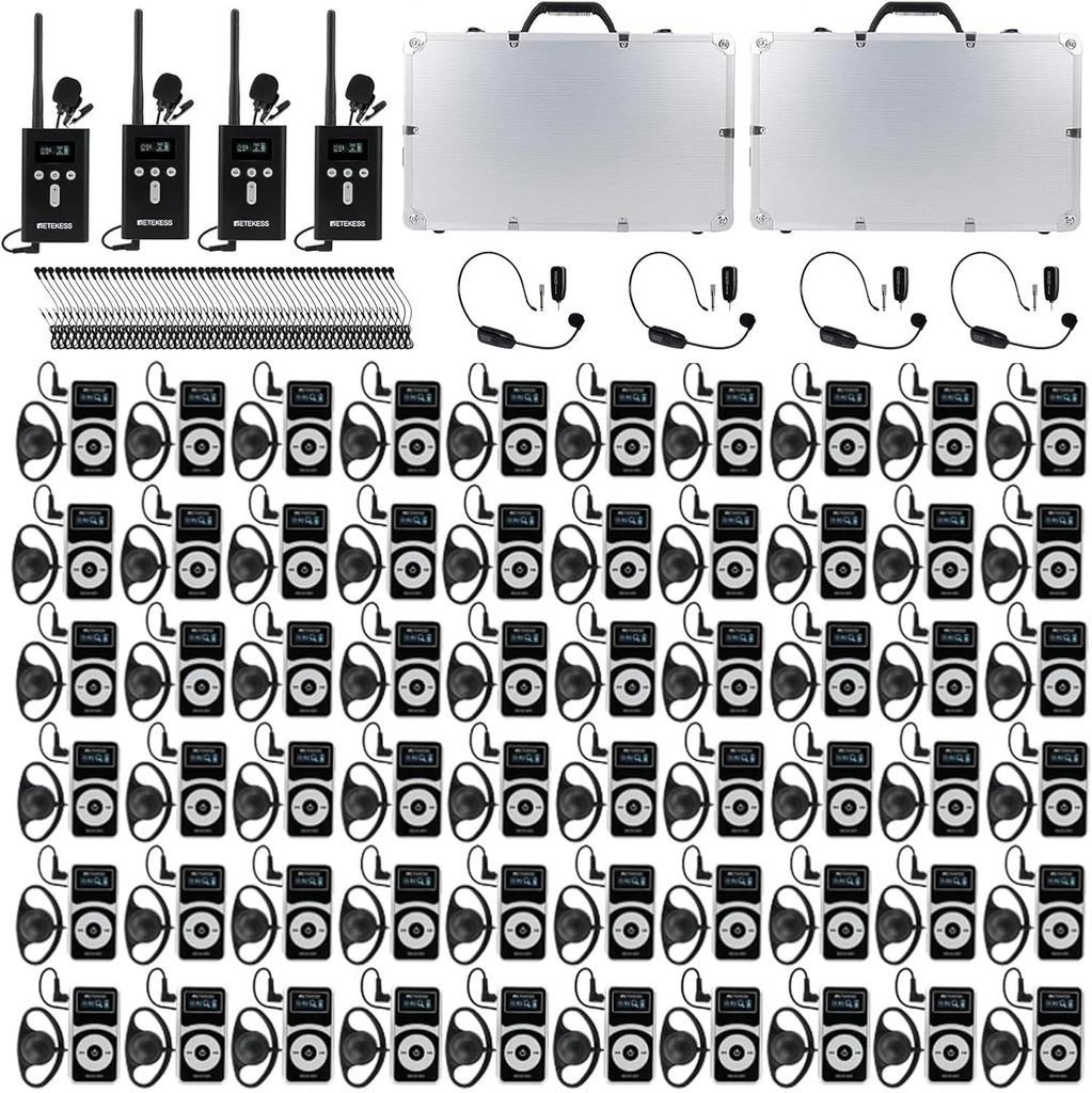 Retekess T130P Kabelloses Tour Guide System, Audio Whisper Produktbild 
