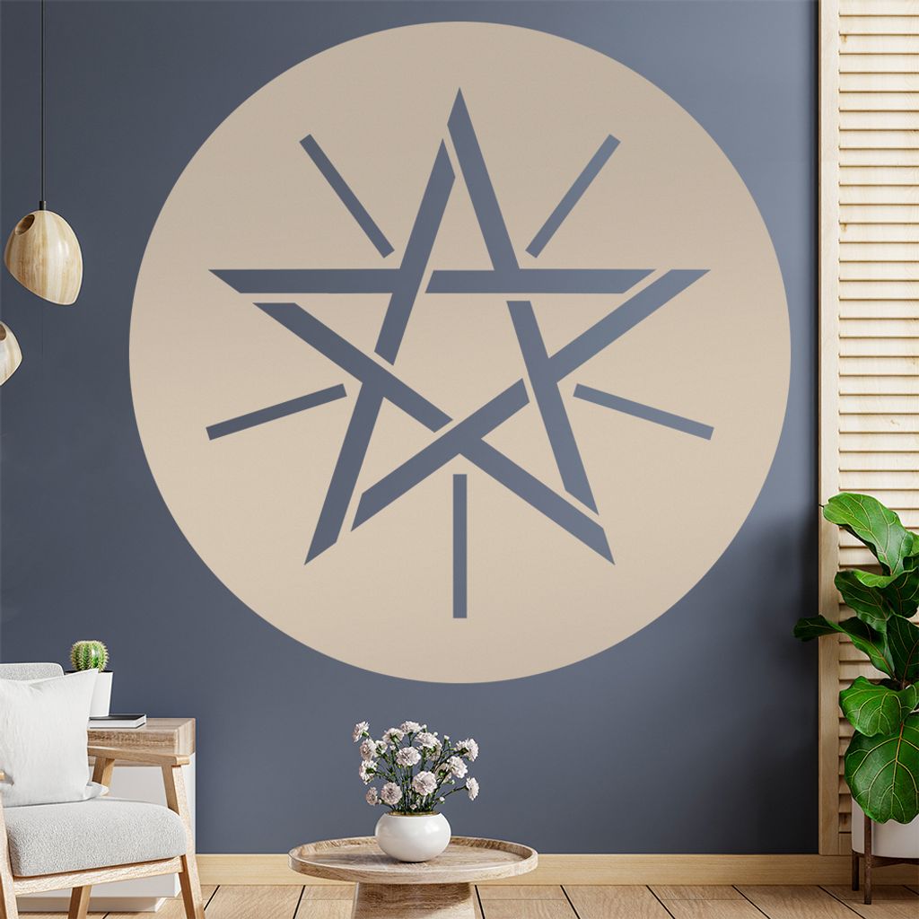 Äthiopien Wappen Wandtattoo Wandaufkleber Wall Sticker - Dekoration, Küche, Wohnzimmer, Schlafzimmer, Badezimmer