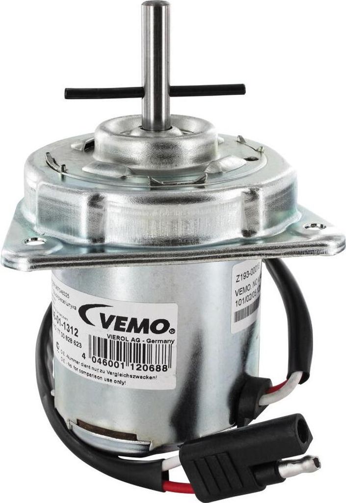 VEMO Elektromotor Kühlerlüfter V46-01-1312 für RENAULT CLIO I (B/C57, 5/357) elektrisch 0,736kg