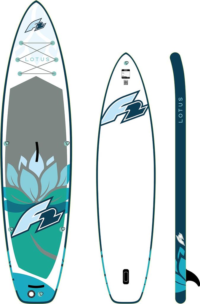 F2 SUP Stand Up Paddle Board Lotus Damen - Board only 323cm 10,6 Blau