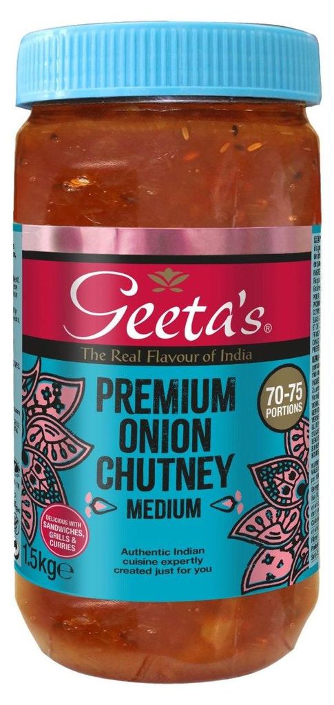 Geeta's Onion Chutney 1500g – Pikantny chutney cebulowy Zdjęcie produktu 