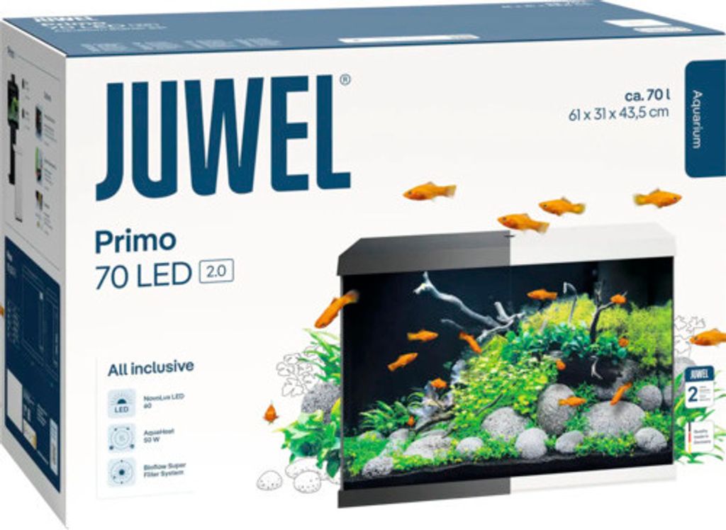Akvárium JUWEL Primo 70 LED 2.0 včetně krytu, Bioflow Super Obrázek produktu