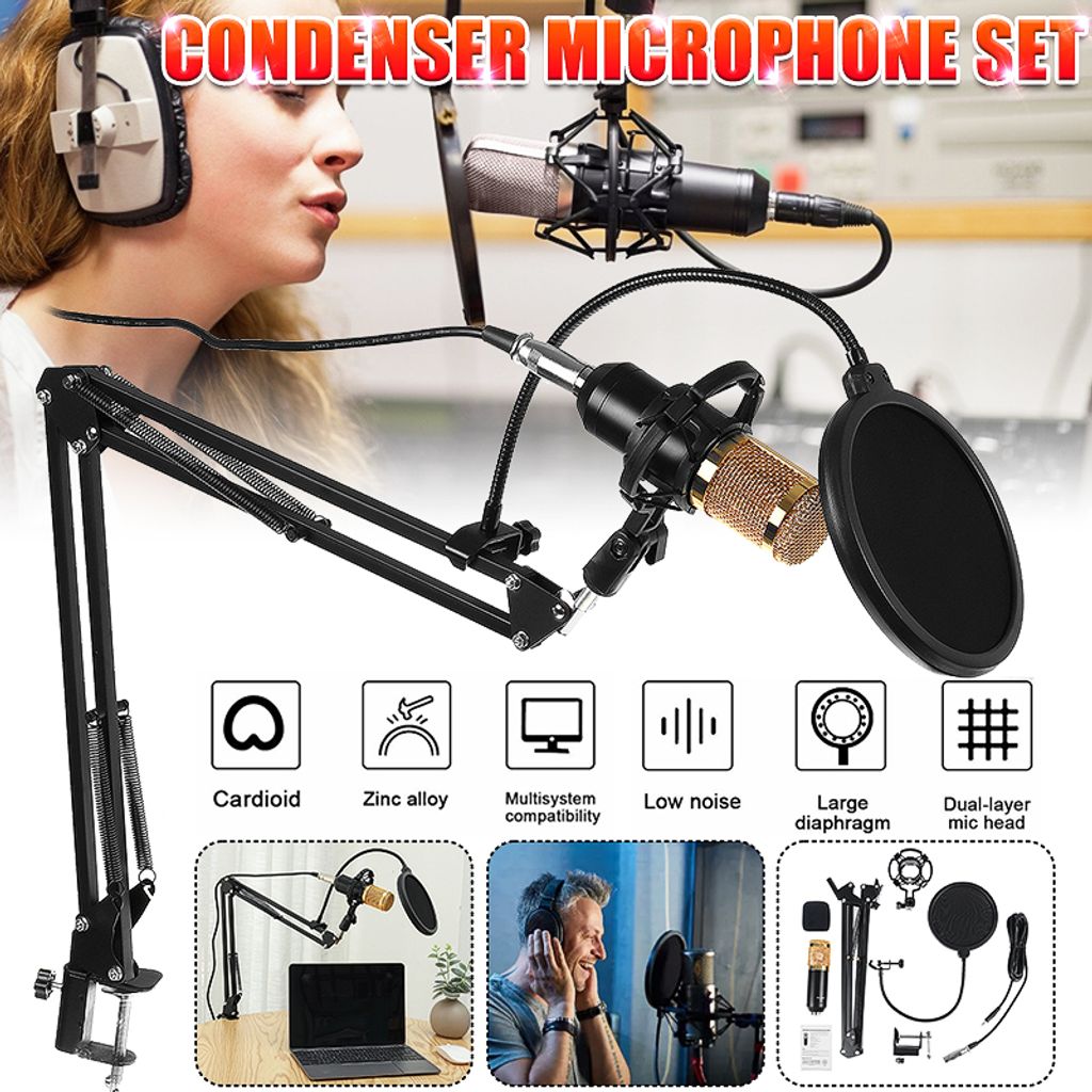 Kondensator Microphone Kit PC Mikrofon Stativ Kaufland.de