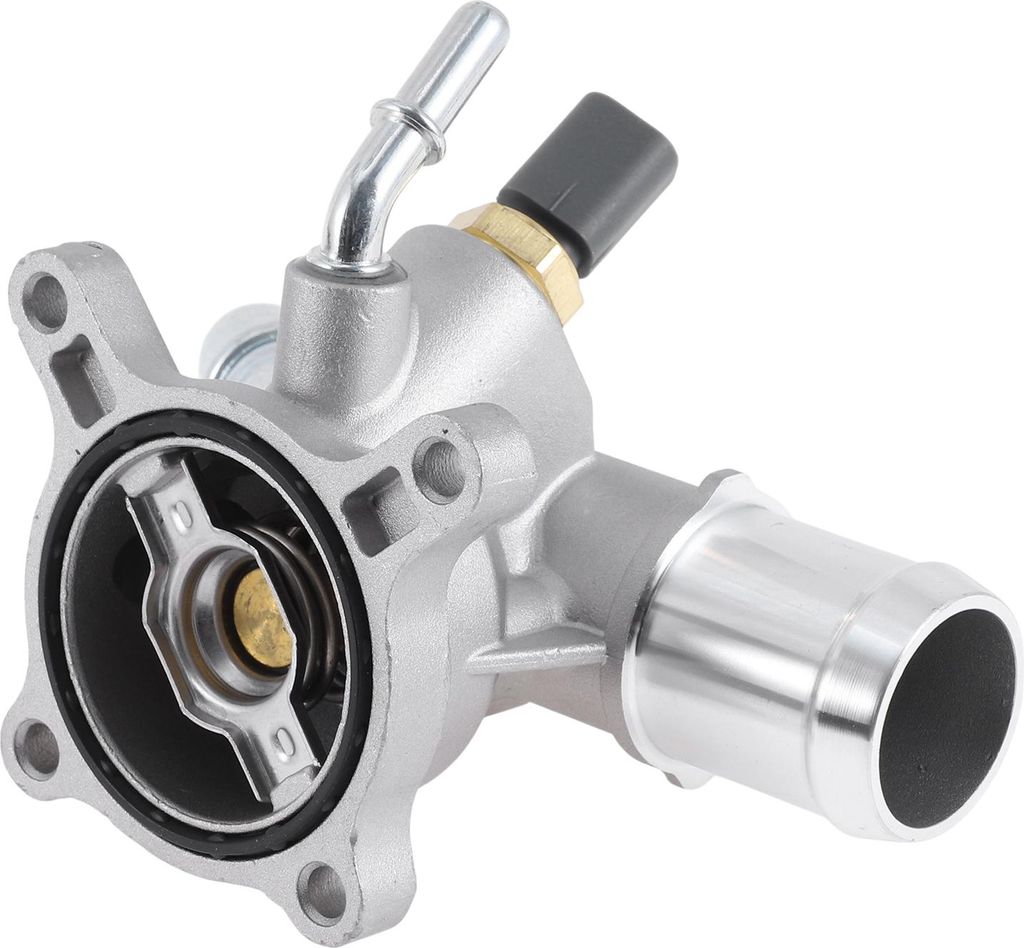 Auto Thermostat Motor Kühlmittel Thermostatgehäuse Montage Nr. 5047861AA für Jeep Cherokee 2014-2023 für Chrysler 200 2015-2017 Silberfarbenes ...