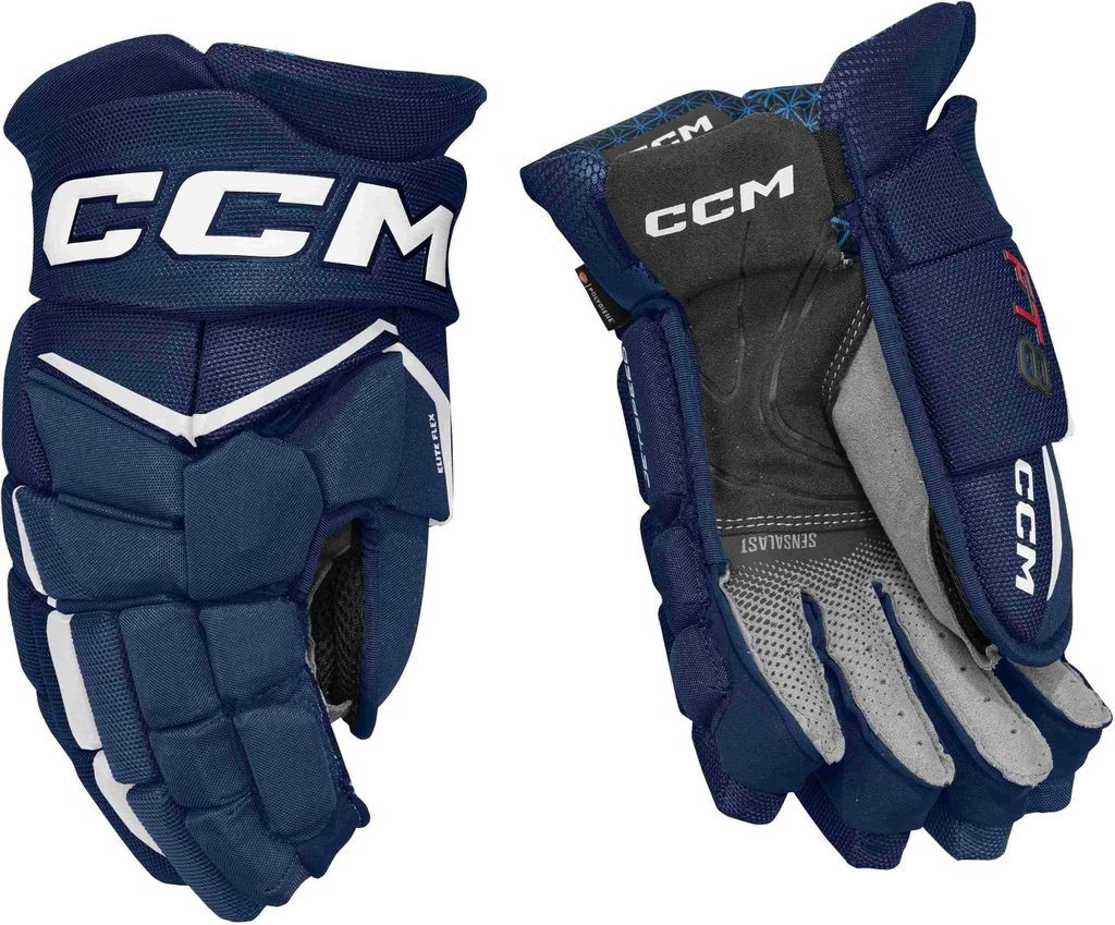Handschuhe CCM JETSPEED FT8 Junior navy/weiss 11 Zoll