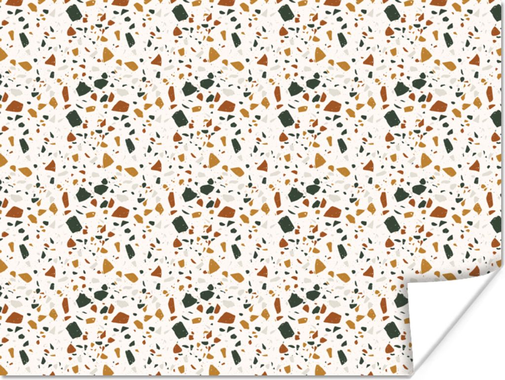 MuchoWow Poster Terazzo - Muster - Struktur 120x90 cm - Wandbild